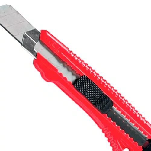 Estilete Profissional Retrátil Ponta Metal 18mm Comprimento 131mm - MTX
