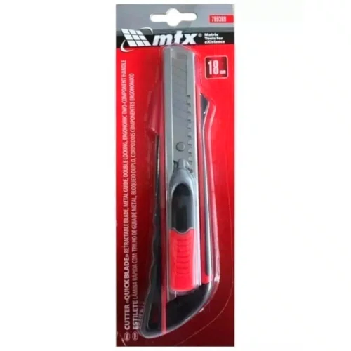 Estilete Quick Bade 18mm Ponta Metal Dupla Fixação - MTX