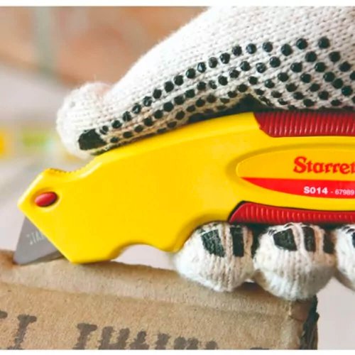 Estilete Retrátil de Alumínio Lâmina Trapézio - S014 - Starrett