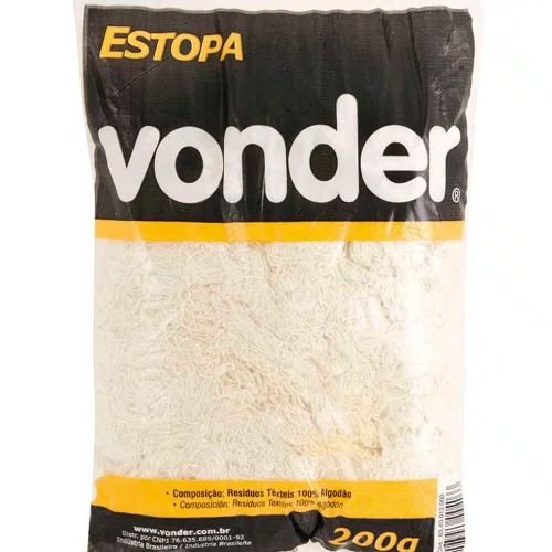 Estopa Branca para Polimento com 200g - Vonder