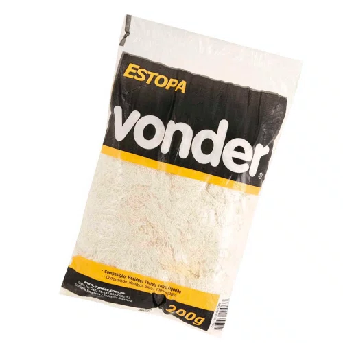 Estopa Branca para Polimento com 200g - Vonder