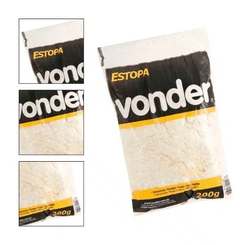 Estopa Branca para Polimento com 200g - Vonder