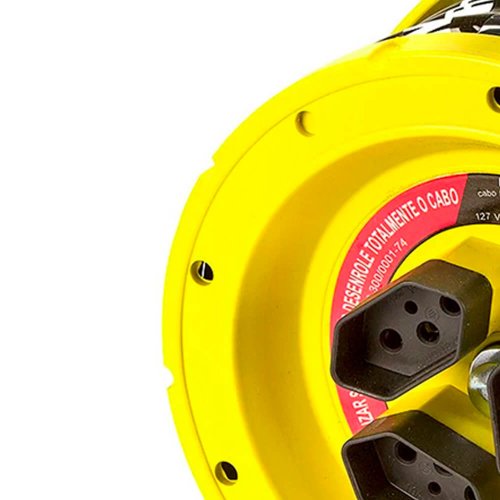 Extensão Carretel Cabo PP 3 x 1,0 15 metros - Brumaplastic