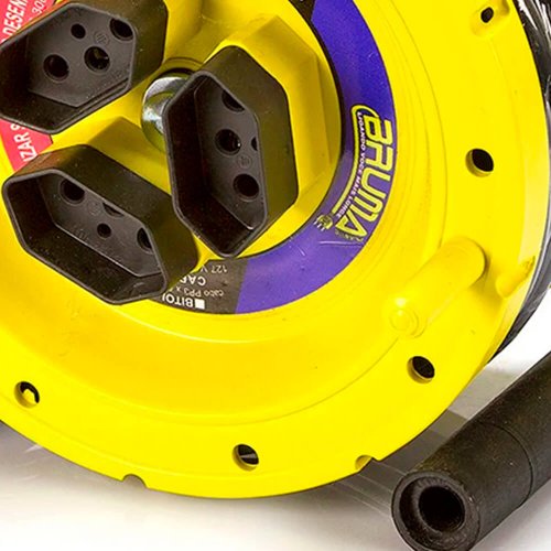 Extensão Carretel Cabo PP 3 x 1,0 15 metros - Brumaplastic