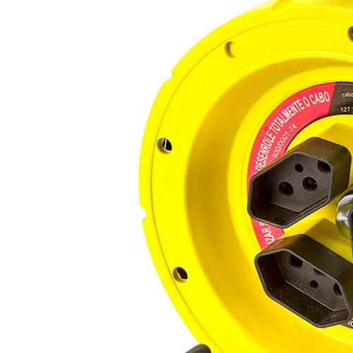 Extensão Carretel Cabo PP 3 x 1,0 20 metros - EX-31020 - Brumaplastic