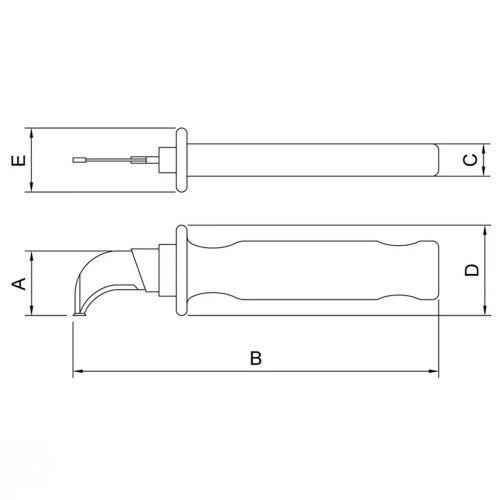 Faca Curva Desencapadora Isolada IEC 60900 7'' - Tramontina Faca Curva Desencapadora Isolada IEC 60900 7'' - Tramontina