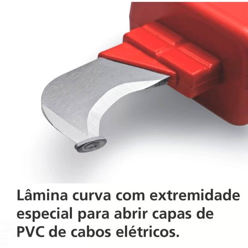 Faca Curva Desencapadora Isolada IEC 60900 7'' - Tramontina