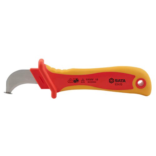 Faca Curva Isolada Desencapador de Cabos VDE - Sata Faca Curva Isolada Desencapador de Cabos VDE - Sata