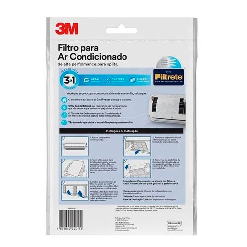 Filtro de Ar Condicionado com 2 unidades - 3M