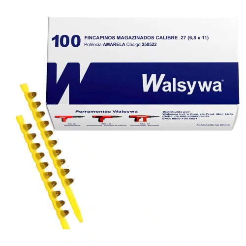 Fincapino Calibre 27 Magazinado Amarelo Walsywa com 100 peças
