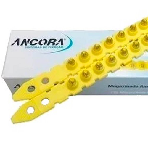 Fincapino Magnetizado Amarelo 27 com 100 peças para Pistola FAI72N - Âncora
