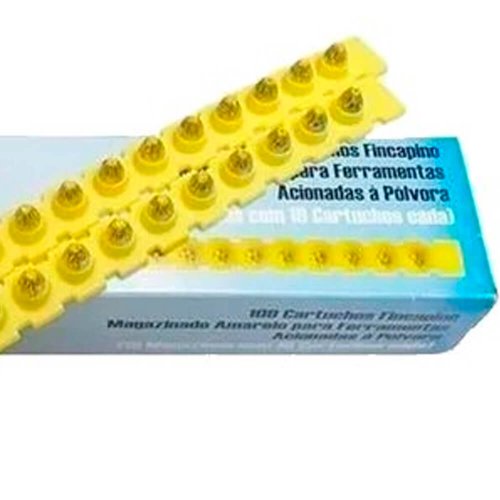 Fincapino Magnetizado Amarelo 27 com 100 peças para Pistola FAI72N - Âncora