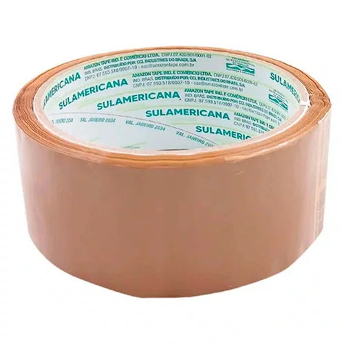 Fita Adesiva Marrom para Embalagem e Empacotamento 48MMX40M - Sulamericana
