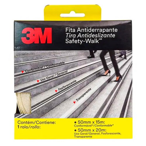 Fita Antider. Safety Walk Transparente 50mm x 5m - 3M