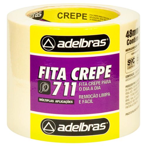 Fita Crepe 711 48mm x 40m - Adelbras