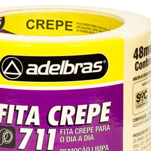 Fita Crepe 711 48mm x 40m - Adelbras