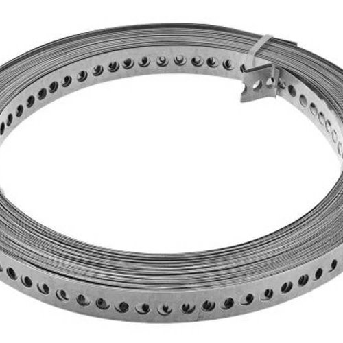 Fita de Aço Perfurada 17mm X 0,40mm X 30m - Âncora