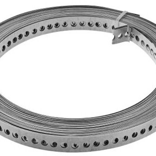 Fita de Aço Perfurada 19mm X 0,40mm X 30m - Âncora