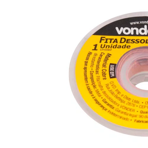 Fita de Malha Dessoldadora 2.5mm x 1,5m Vonder