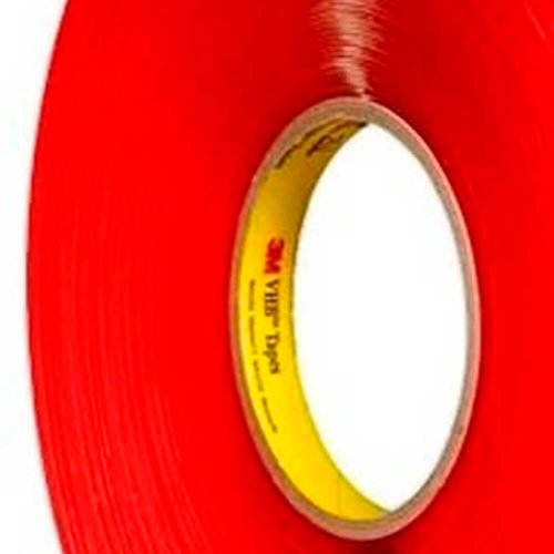 Fita Dupla Face VHB™ Adesivo 5mmX33mm Vermelho - 3M™