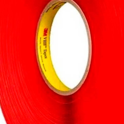 Fita Dupla Face VHB™ Adesivo 5mmX33mm Vermelho - 3M™