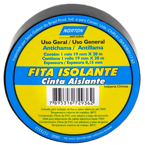 Fita Isolante 19 mm x 20 mts - Norton