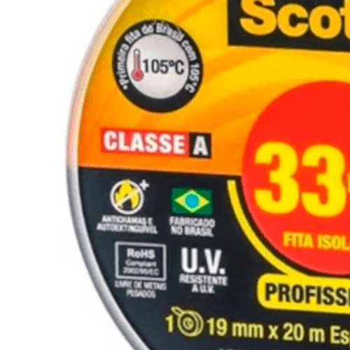 Fita Isolante Scotch 33+ 19mm x 20m - 3M