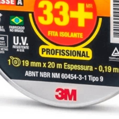 Fita Isolante Scotch 33+ 19mm x 20m - 3M