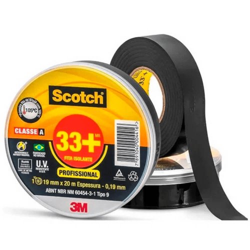 Fita Isolante Scotch 33+ 19mm x 20m - 3M