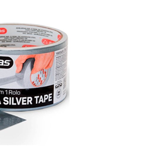 Fita Multiuso Tipo Silver Tape 48mm x 50m Prata - Adelbras