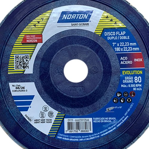 Flap Disco Evolution R822 180 x 22 #80 - Norton