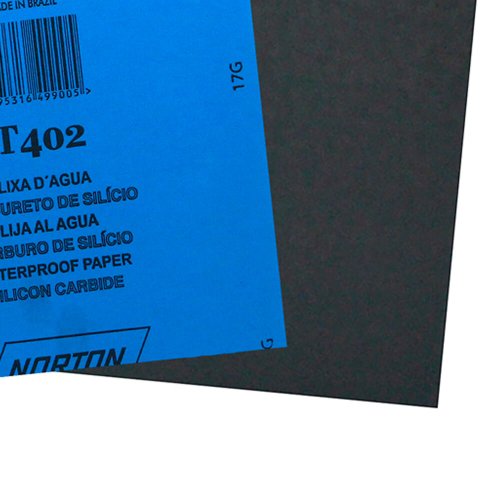 Folha de Lixa D'Água Azul T402 230x280mm #2000 - Norton