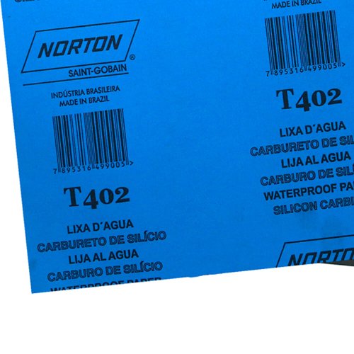 Folha de Lixa D'Água Azul T402 230x280mm #2000 - Norton