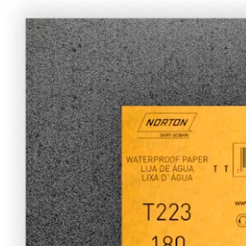 Folha de Lixa D'água T223 225x275mm #180 - Norton