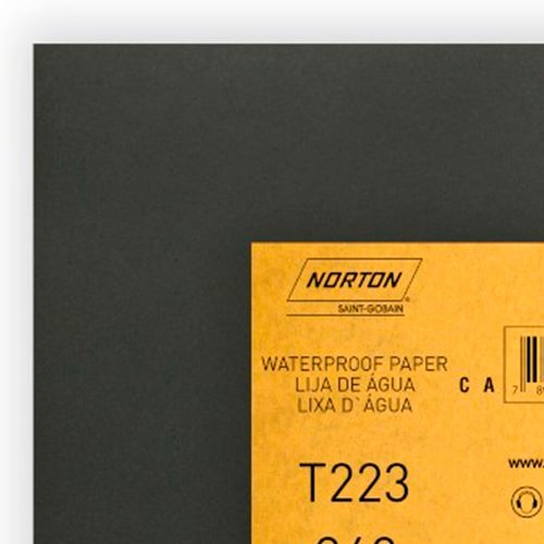 Folha de Lixa D'água T223 225x275mm #360 - Norton