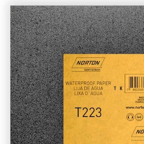 Folha de Lixa D'água T223 225x275mm #500 - Norton