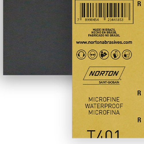 Folha de Lixa D'Água T401 230x280mm - #2000 - Norton