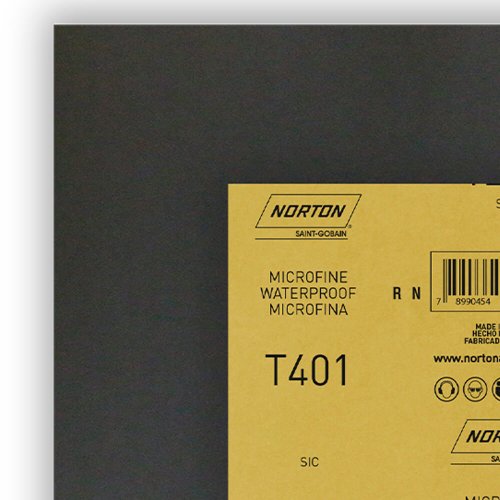Folha de Lixa D'Água T401 230x280mm - #2500 - Norton