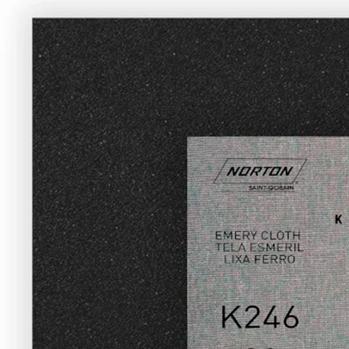 Folha de Lixa Ferro/Metal - K246 Grão 80 225x275mm - Norton