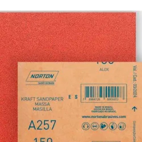 Folha de Lixa para Massas A257 - 225x275mm #150 - Norton