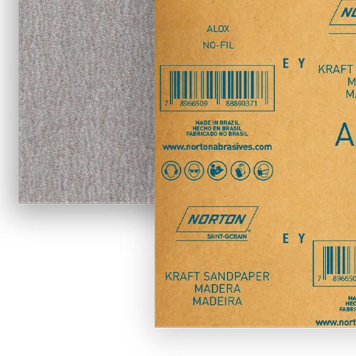 Folha de Lixa para Madeira A219 - 225x275 #180 - Norton