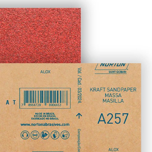 Folha de Lixa para Massas A257 - 225x275mm #36 - Norton