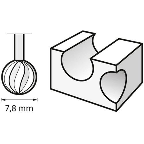 Fresa Circular de Alta Velocidade 5/16" Ref.114 - Dremel