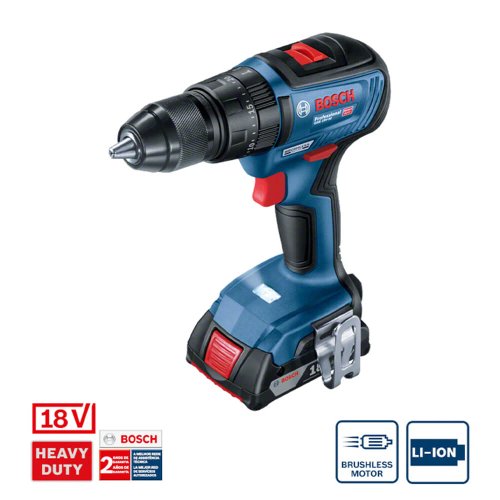 Parafusadeira Furadeira de Impacto à Bateria GSB18V-50 - Bosch