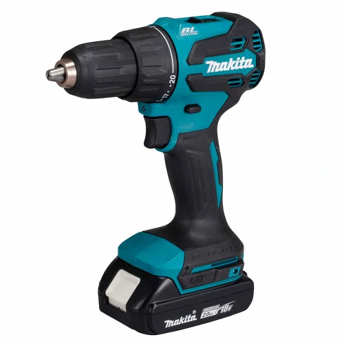 Furadeira/ Parafusadeira de Impacto à Bateria 1/2" 18V + 2 Bateria 2AH + Carregador DC18WA + Maleta - Makita
