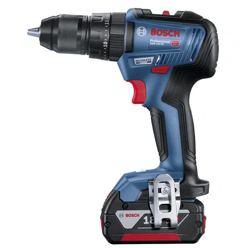 Furadeira/ Parafusadeira de Impacto à Bateria GSB 18V-50 com Maleta - Bosch