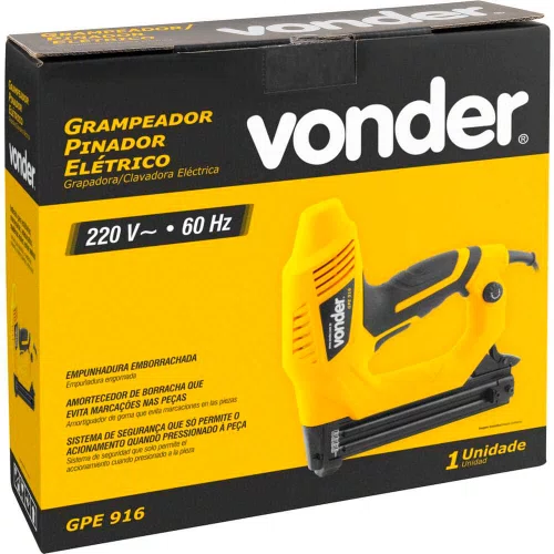 Grampeador Pinador Elétrico GPE916 220V - Vonder