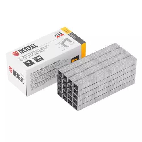 Grampos para Grampeador Pneumático 10mm com 5000 peças - Denzel
