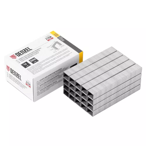 Grampos para Grampeador Pneumático 16mm com 5000 peças - Denzel