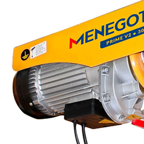 Guincho de Coluna Elétrico Prime V2 300/600kg com Trole - Menegotti